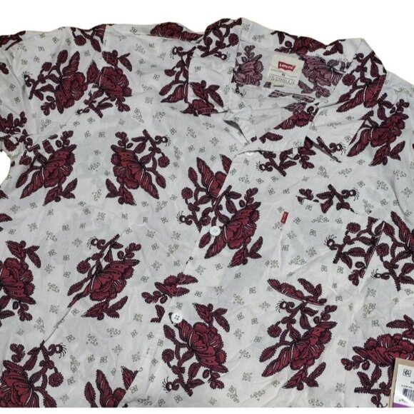 Levi's Strauss Men's Haskell Marshmallow 2XL Shirt Short Sleeve Button Down - Picture 1 of 5